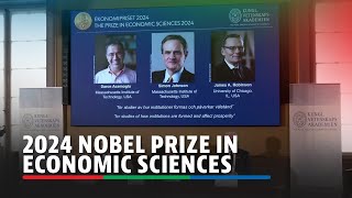 Acemoglu Johnson and Robinson win 2024 Nobel economics prize [upl. by Tranquada998]