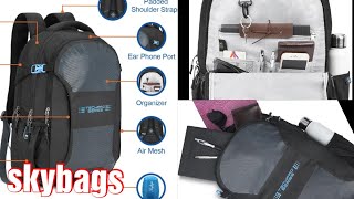 skybags techpro series  backpack multi purpose use with great features Sajid bags [upl. by Beverly]