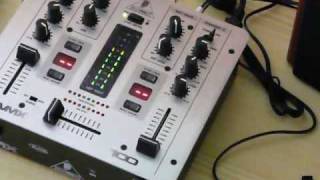 Behringer VMX100 Mixer with GENIUS SPHF20 3000A 80W speakers [upl. by Cherye]