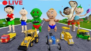 Bittu Sittu Cartoon Part 55  Jcb Wala Cartoon  Gadi Wala Cartoon  Pagal Beta  Desi Comedy Video [upl. by Aicat]