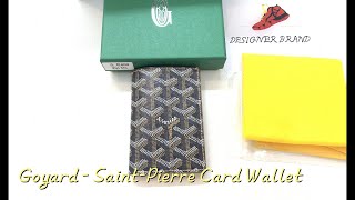 Goyard  SaintPierre Card Wallet Review [upl. by Ocer]