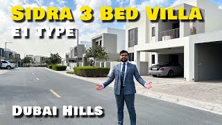 Tour of Sidra 3 Bedroom  Maids Villa in Dubai Hills Estate [upl. by Nesahc]