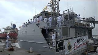 Fijian Minister for Defence delivers his statement at the commissioning of RFNS Savenaca [upl. by Efrem]