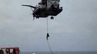 USMC CH53E fast rope screw up injures one of them [upl. by Odille]