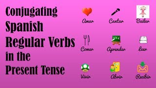 How to Conjugate Spanish Regular Verbs in the Present Tense [upl. by Aelgna]