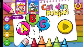 TUTORIAL SINGKAT PERMAINAN ANAK GAME COLORING AND LEARN  GAME CAT DAN PELAJARI [upl. by Ginsburg]