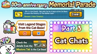 The Battle Cats Pt 3 Cat Chats All 5 Questions [upl. by Sirtemed]