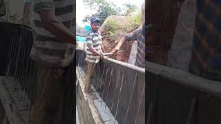 ajconstruction shortsvideo youtubeshorts viral  RetAining wall🙏🙏🙏 [upl. by Pall]