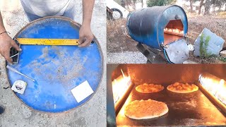 DIY Pizza Oven from Barrel [upl. by Tnilk]