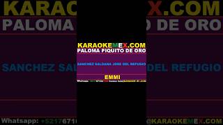 karaoke carlos y jose  paloma piquito de oro karaokemex [upl. by Ciccia]