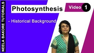 Photosynthesis  NEET  Historical Background  Neela Bakore Tutorials [upl. by Weigle]