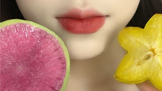 ASMR Eating Edible Fruits and Vegetables with a Secret Twist [upl. by Norby]