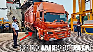 MARAH BESAR❗SUPIR TRUCK SAAT TURUN DARI KAPAL JERMAN DI PELABUHAN MERAK [upl. by Yadseut]