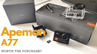 Full Apeman A77 Action Camera Review [upl. by Anatsirhc104]