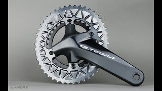 AbsoluteBlack Subcompact Oval Chainrings on Shimano Crank 4832  Install Ride Review [upl. by Austina558]