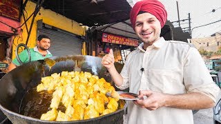 INDIAN STREET FOOD Tour DEEP in PUNJAB INDIA  BEST STREET FOOD in INDIA and BEST CURRY HEAVEN [upl. by Anaibaf]