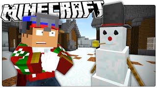 Minecraft  Building Frosty The Snowman  Frosty Custom Map With Voice Acting [upl. by Eciralc]