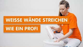 Weiße Wände streichen wie ein Profi [upl. by Ylloj945]