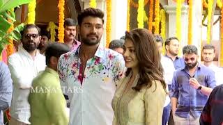 Bellamkonda Sreenivas and Kajal New Movie Opening Video  Manastars [upl. by Natala]