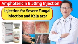 Amphotericin b injection uses in hindi  Treatment of severe fungal infection  Fungal infection [upl. by Anivad795]