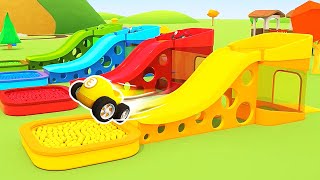 The racing cars stories for kids The best car cartoons for kids about Helper cars amp trucks for kids [upl. by Old459]