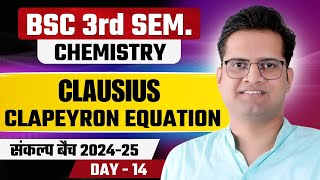 Clausius Clapeyron EquationBSc 3rd Semester ChemistryBe DKDian [upl. by Nevad575]