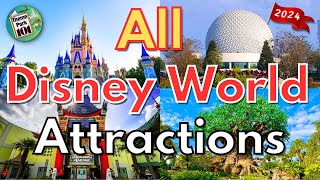 Walt Disney World ATTRACTION GUIDE  2024  All Rides amp Shows in All 4 Parks  Orlando Florida [upl. by Anenahs808]