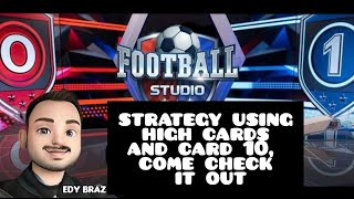 Winning strategy using cards with letters and card 10 in the game Football Studio Cards [upl. by Titos]