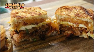 BBQ Pulled Pork Grilled Cheese Sandwich [upl. by Anyaled]