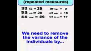 repeated measures anova by hand [upl. by Richer]