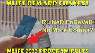 MLife Rewards Program Changes 2022  MGM ruins Mlife Rewards Forever [upl. by Morell]