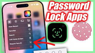 How To Password Lock Apps iPhone amp iPad With Face ID [upl. by Aivatco]