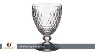 Villeroy amp Boch Boston Clear Crystal Water Goblets Set of 4  ReviewTest [upl. by Seessel]