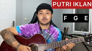 Chord Gampang Putri Iklan  ST12 Gitar Tutorial Pemula [upl. by Brandenburg]