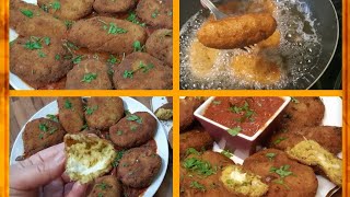 كروكاتمعقودة شفلور او القرنبيط محشي بجبن مقرمش رائعcroquettes de choux fleur [upl. by Milde604]