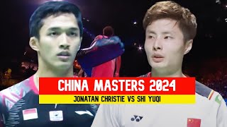 JONATAN CHRISTIE VS SHI YU QI BADMINTON CHINA MASTERS 2024 [upl. by Getter]