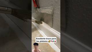 Excelente truco para los pintores de casas 🏡 construction painting usa shorts skills [upl. by Pfeifer]