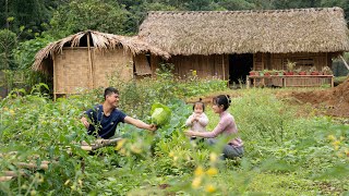 Happy Life of Difficult Mountain Family Gardening amp Harvesting Cooking Traditional Village Dishes [upl. by Willock]