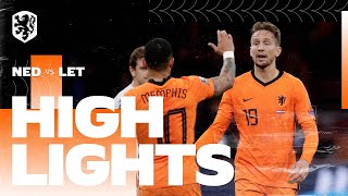 Highlights Nederland  Letland 27032021 WKkwalificatie [upl. by Norrag]