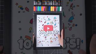 100 Subscribers🥳 art drawing shorts [upl. by Noemad490]