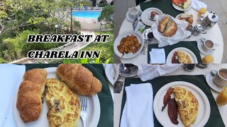 BREAKFAST AT CHARELA INN NEGRIL JAMAICA  LIFE WITH KAHEEM [upl. by Katinka]