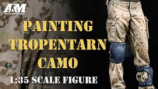 Painting TROPENTARN Camo EASY WAY 135 scale Figure PLENG [upl. by Danny]