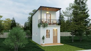 Two Storey House  Tiny Home  3X6 Meters [upl. by Einimod]