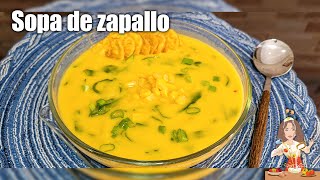 ‼️Receta de 20 minutos‼️SOPA DE ZAPALLO CON ESPINACA [upl. by Aymahs]