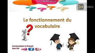 le fonctionnement du vocabulaire  les registres de langue [upl. by Llednahs]