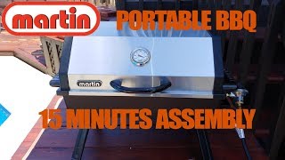 Martin portable propane BBQ assembling [upl. by Lienet]