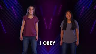 I OBEY RIGHT AWAY LYRIC amp DANCE VIDEO  Kids on the Move [upl. by Vasili]