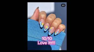 Rating preppy ✨Nails✨Preppy Nails Slayy [upl. by Oratnek]