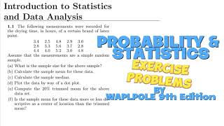 Probability amp Statistics for Engineers amp Scientists by Walpole  Solution Chap 1 [upl. by Nimzzaj]