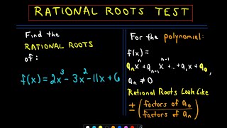 Rational Roots Test  Theorem [upl. by Enilauqcaj552]